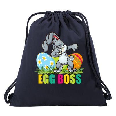 Egg Boss Dabbing Easter Bunny Drawstring Bag