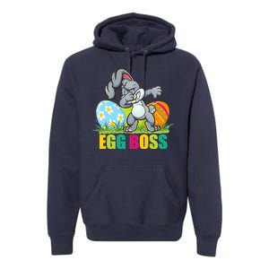 Egg Boss Dabbing Easter Bunny Premium Hoodie