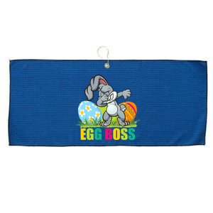 Egg Boss Dabbing Easter Bunny Large Microfiber Waffle Golf Towel