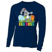 Egg Boss Dabbing Easter Bunny Cooling Performance Long Sleeve Crew