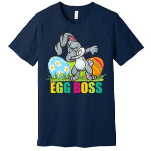 Egg Boss Dabbing Easter Bunny Premium T-Shirt