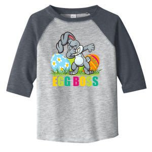 Egg Boss Dabbing Easter Bunny Toddler Fine Jersey T-Shirt