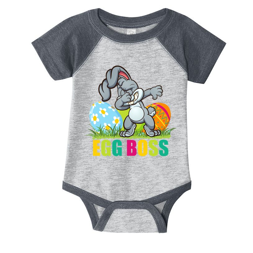 Egg Boss Dabbing Easter Bunny Infant Baby Jersey Bodysuit