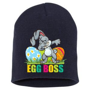 Egg Boss Dabbing Easter Bunny Short Acrylic Beanie