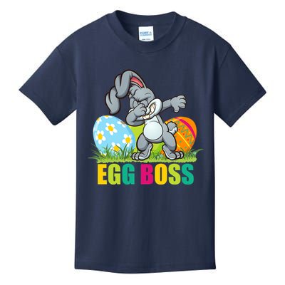 Egg Boss Dabbing Easter Bunny Kids T-Shirt