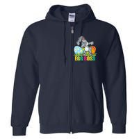 Egg Boss Dabbing Easter Bunny Full Zip Hoodie