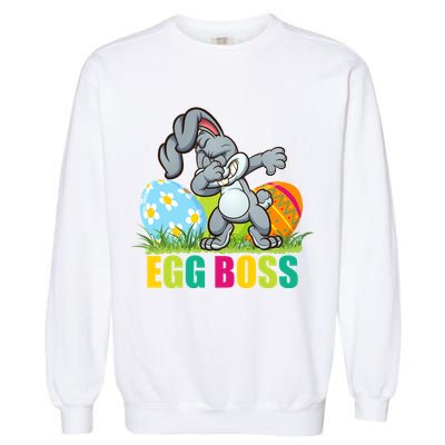 Egg Boss Dabbing Easter Bunny Garment-Dyed Sweatshirt