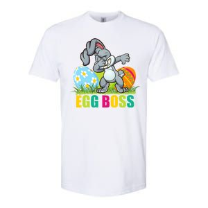 Egg Boss Dabbing Easter Bunny Softstyle CVC T-Shirt