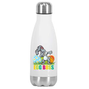 Egg Boss Dabbing Easter Bunny Stainless Steel Insulated Water Bottle