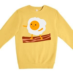 Egg Surfing On Bacon Premium Crewneck Sweatshirt