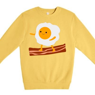 Egg Surfing On Bacon Premium Crewneck Sweatshirt