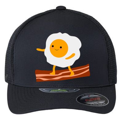 Egg Surfing On Bacon Flexfit Unipanel Trucker Cap
