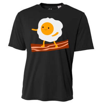 Egg Surfing On Bacon Cooling Performance Crew T-Shirt