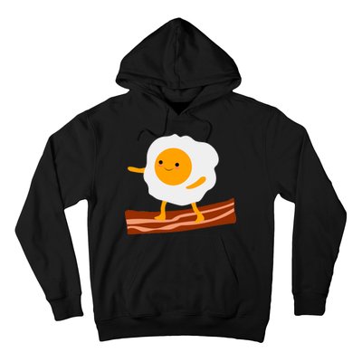 Egg Surfing On Bacon Hoodie