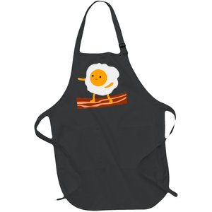 Egg Surfing On Bacon Full-Length Apron With Pockets