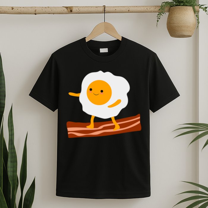 Egg Surfing On Bacon T-Shirt