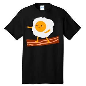 Egg Surfing On Bacon Tall T-Shirt