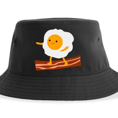 Egg Surfing On Bacon Sustainable Bucket Hat