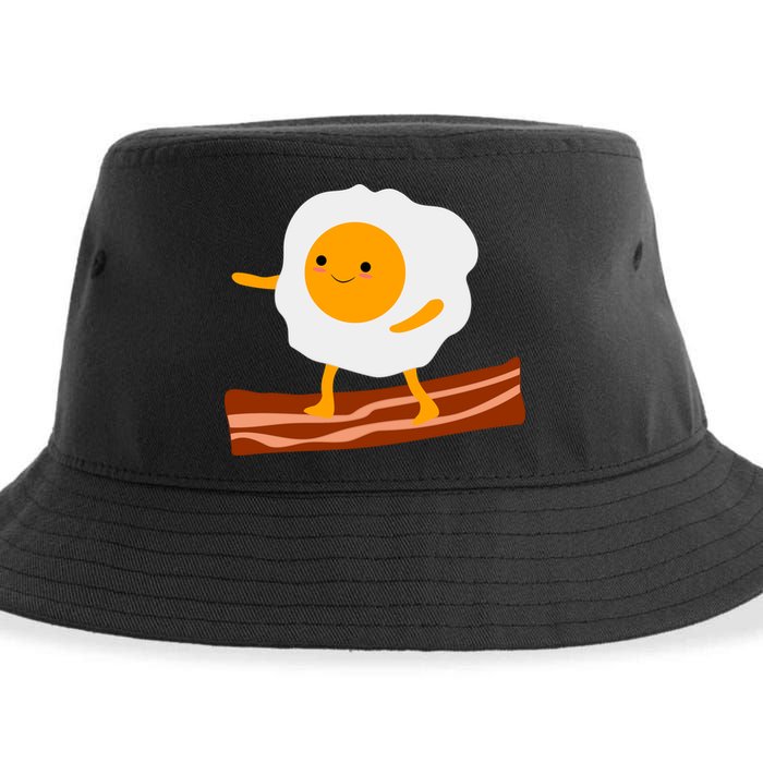 Egg Surfing On Bacon Sustainable Bucket Hat