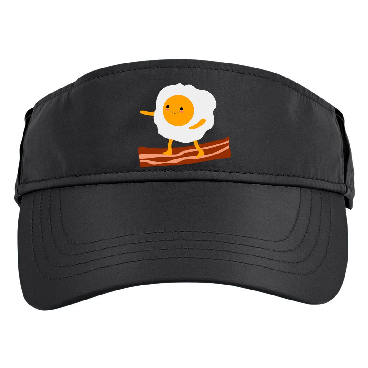Egg Surfing On Bacon Adult Drive Performance Visor