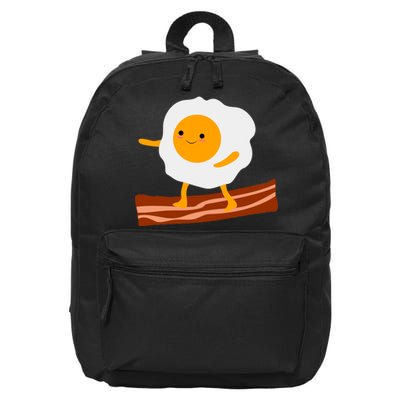 Egg Surfing On Bacon 16 in Basic Backpack