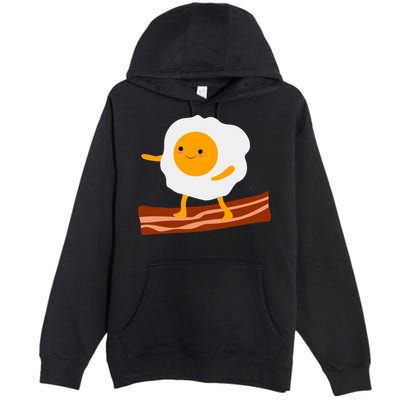 Egg Surfing On Bacon Premium Pullover Hoodie