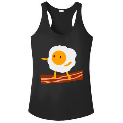 Egg Surfing On Bacon Ladies PosiCharge Competitor Racerback Tank