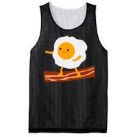 Egg Surfing On Bacon Mesh Reversible Basketball Jersey Tank