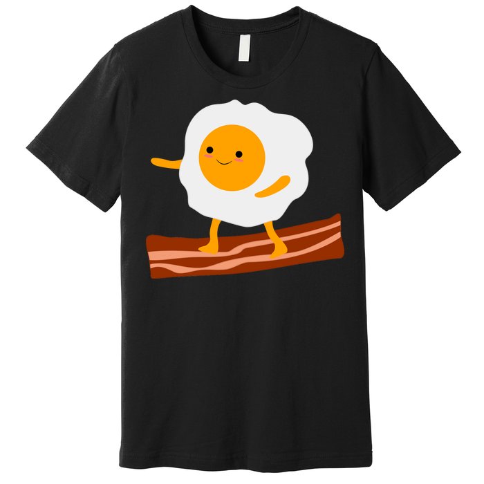 Egg Surfing On Bacon Premium T-Shirt