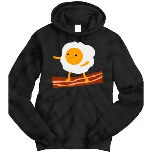 Egg Surfing On Bacon Tie Dye Hoodie