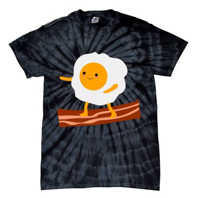 Egg Surfing On Bacon Tie-Dye T-Shirt