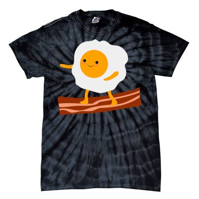 Egg Surfing On Bacon Tie-Dye T-Shirt