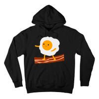 Egg Surfing On Bacon Tall Hoodie