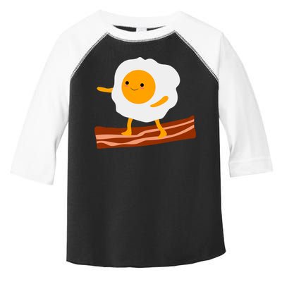 Egg Surfing On Bacon Toddler Fine Jersey T-Shirt