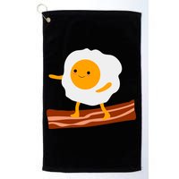 Egg Surfing On Bacon Golf Towel