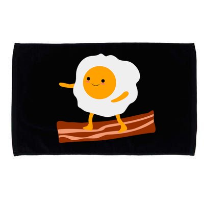 Egg Surfing On Bacon Microfiber Hand Towel