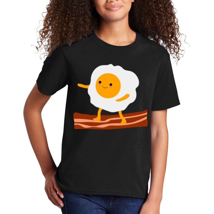 Egg Surfing On Bacon Kids T-Shirt