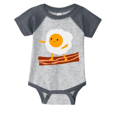 Egg Surfing On Bacon Infant Baby Jersey Bodysuit