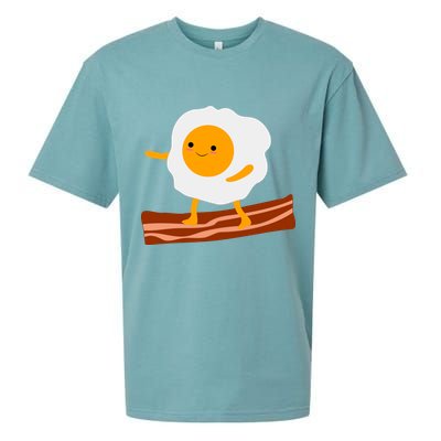 Egg Surfing On Bacon Sueded Cloud Jersey T-Shirt