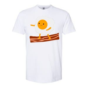 Egg Surfing On Bacon Softstyle CVC T-Shirt