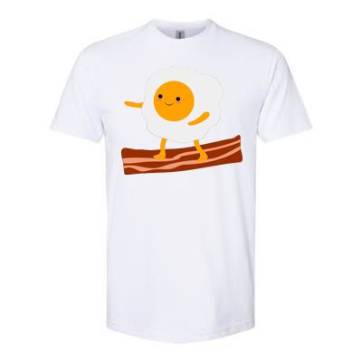 Egg Surfing On Bacon Softstyle® CVC T-Shirt