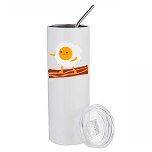 Egg Surfing On Bacon Stainless Steel Tumbler