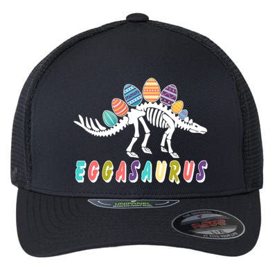 Eggasaurus Dino Stegosaurus Easter Egg Dinosaur Flexfit Unipanel Trucker Cap