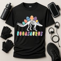 Eggasaurus Dino Stegosaurus Easter Egg Dinosaur Performance Shirt