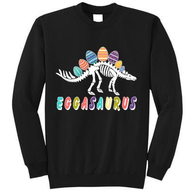 Eggasaurus Dino Stegosaurus Easter Egg Dinosaur Sweatshirt