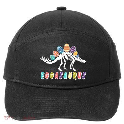 Eggasaurus Dino Stegosaurus Easter Egg Dinosaur 7-Panel Snapback Hat