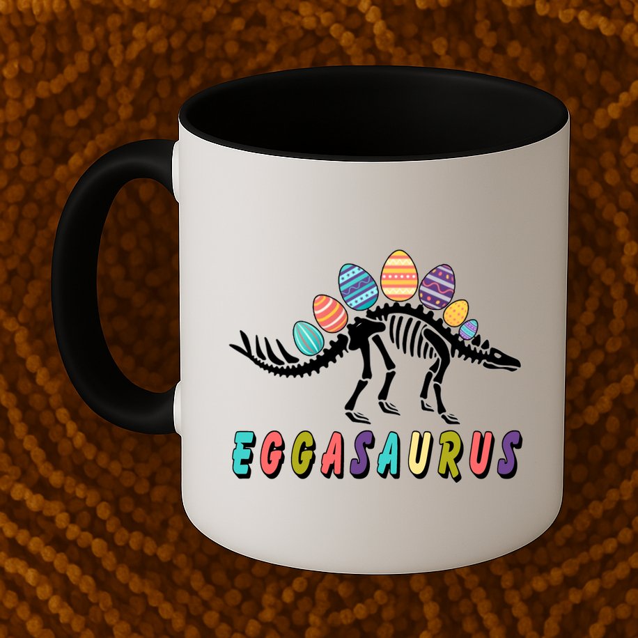 Eggasaurus Dino Stegosaurus Easter Egg Dinosaur Mug
