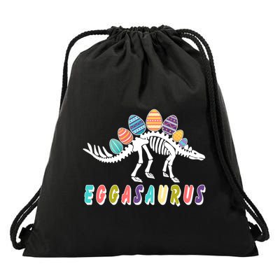 Eggasaurus Dino Stegosaurus Easter Egg Dinosaur Drawstring Bag
