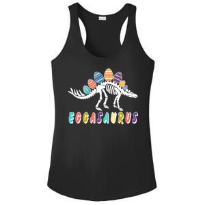 Eggasaurus Dino Stegosaurus Easter Egg Dinosaur Ladies PosiCharge Competitor Racerback Tank