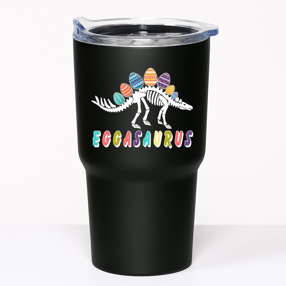 Eggasaurus Dino Stegosaurus Easter Egg Dinosaur Tumbler
